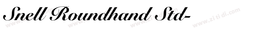 Snell Roundhand Std字体转换